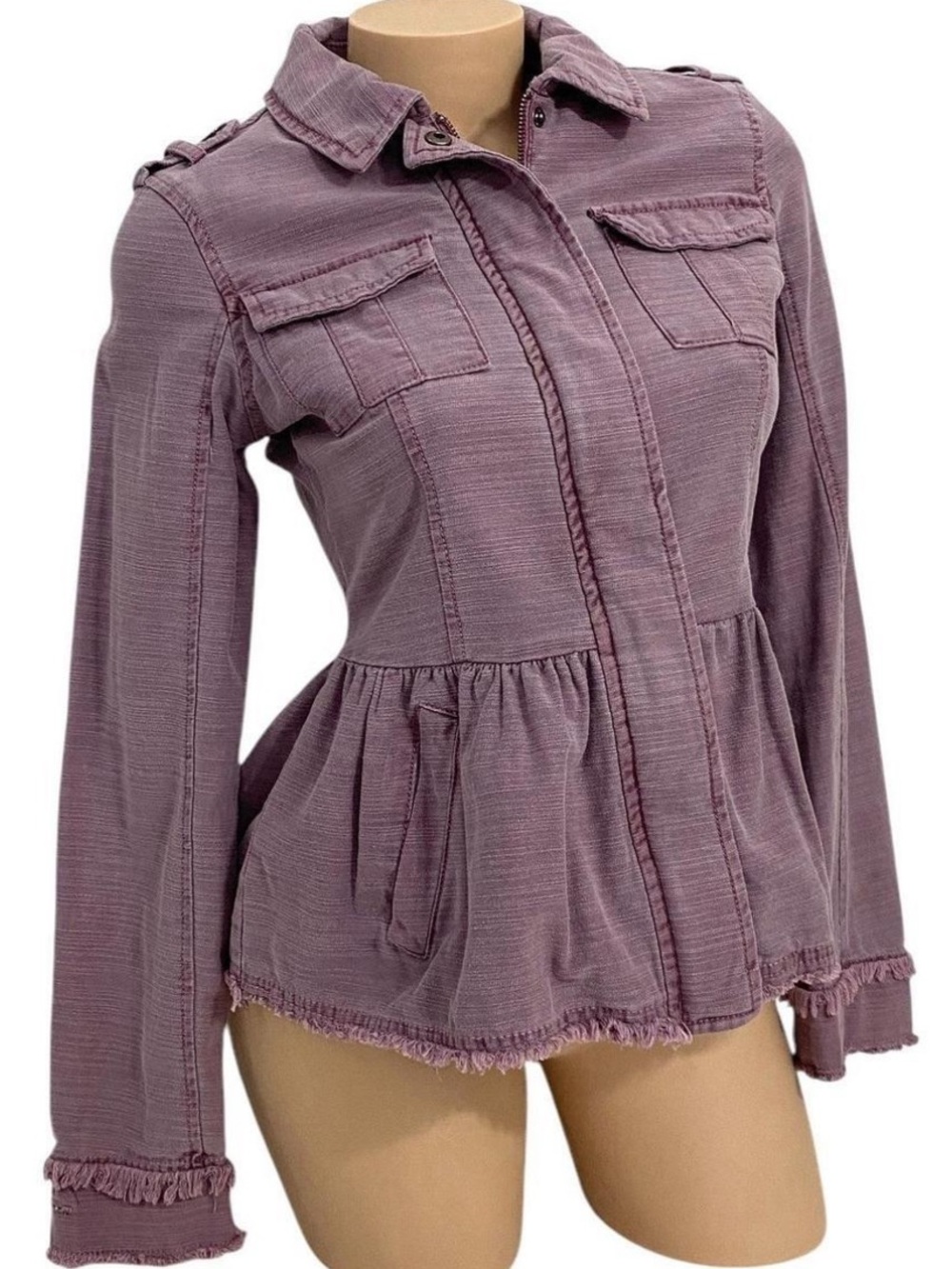 Altar’d State Peplum Utility Jacket
